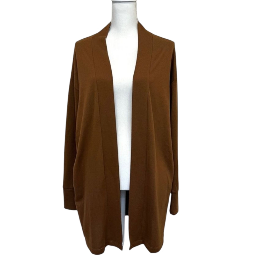 Sanctuary Brown Open Cardigan Sweater with Pockets